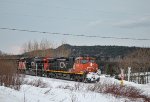 CN 2618 leads 402 at Rivière Hâtée